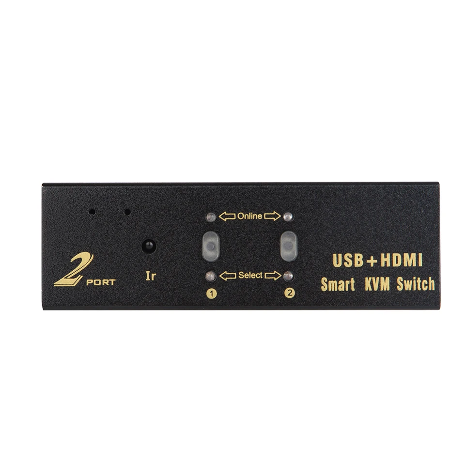 HDMI KVM переключатель с 2 портами автоматического сканирования USB2.0 Hub Поддержка