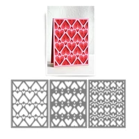 2021 3d new metal cutting dies layering coverplate heart dies scrapbooking for paper making embossing frame card craft