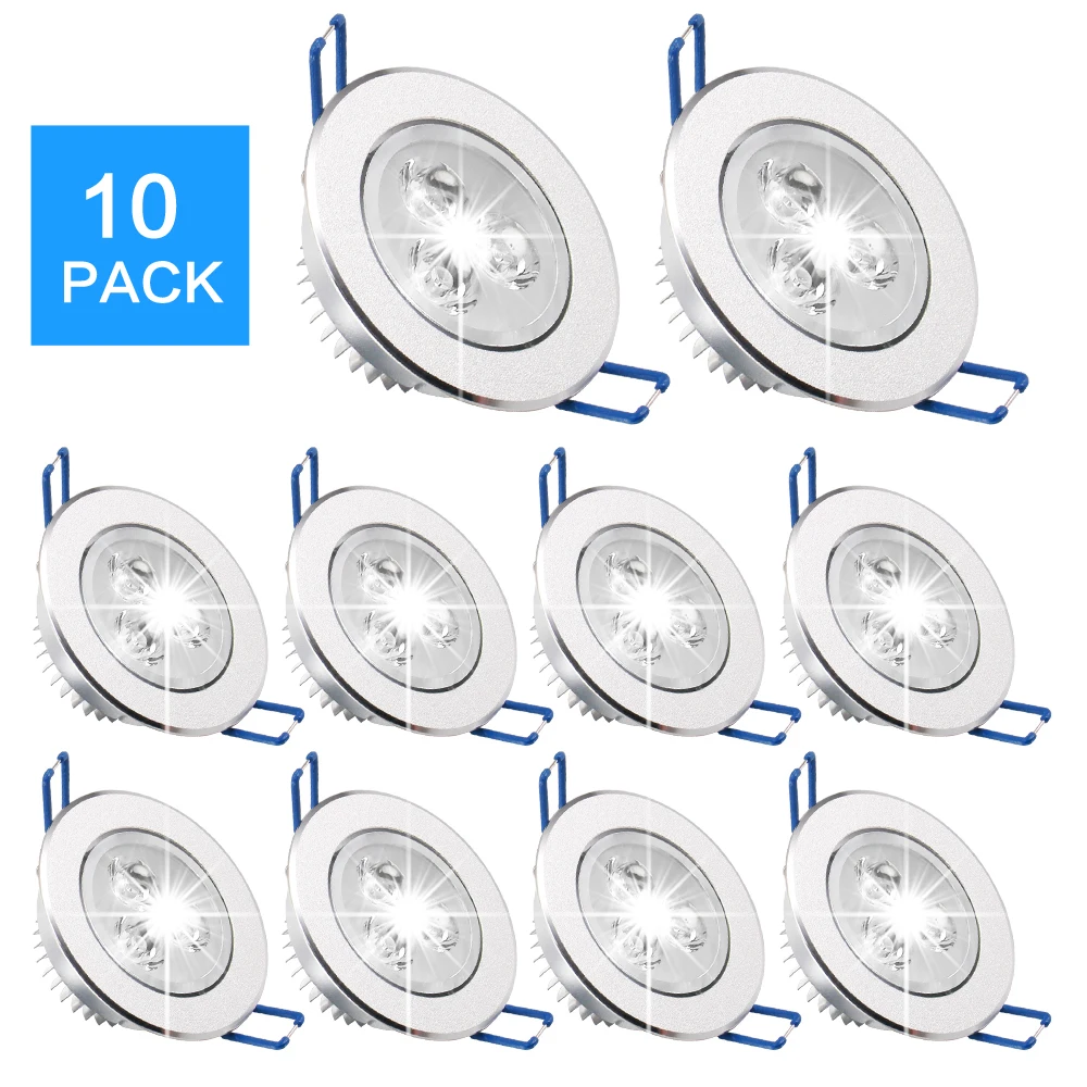 

10pcs/lot Led Downlight 9W 12W 15W 220V 110V LED Ceiling Downlights Lamps Spot Recessed Down light Bulb Home Indoor Lighting