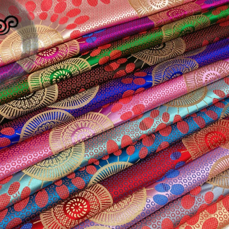 

Wide 29" Jacquard Brocade Fabric Nylon Material Cheongsam National Clothing Table Cloth Cushion Bag Fabric