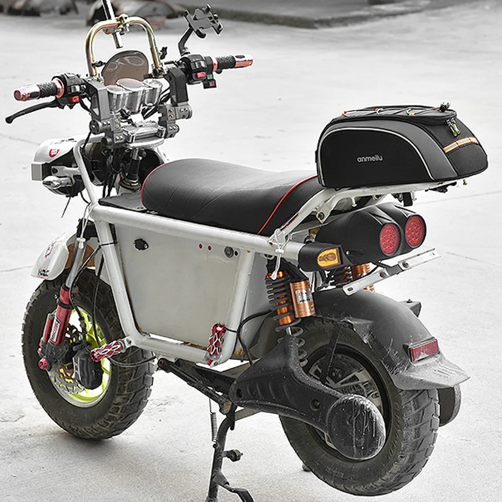 

Bike Trunk Bag 7L Bicycle Bag Water Resistant Bike Rack Bag with Waterproof Rain Cover bycicle bag