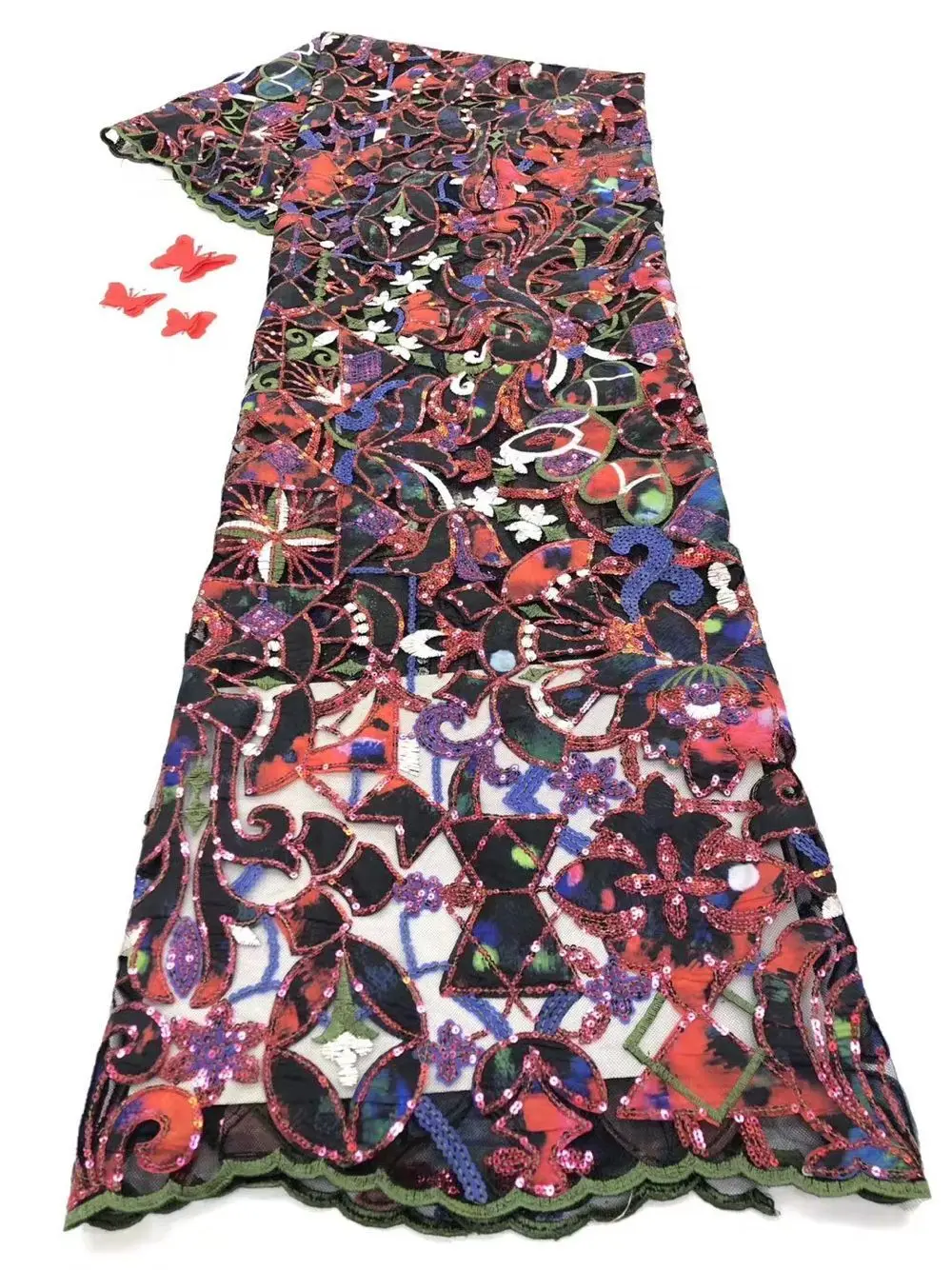 

Amazing Party Mesh Cloth African Tulle Lace Material French Net Lace Fabric For Making Dress PAN420 (5Yards/lot)