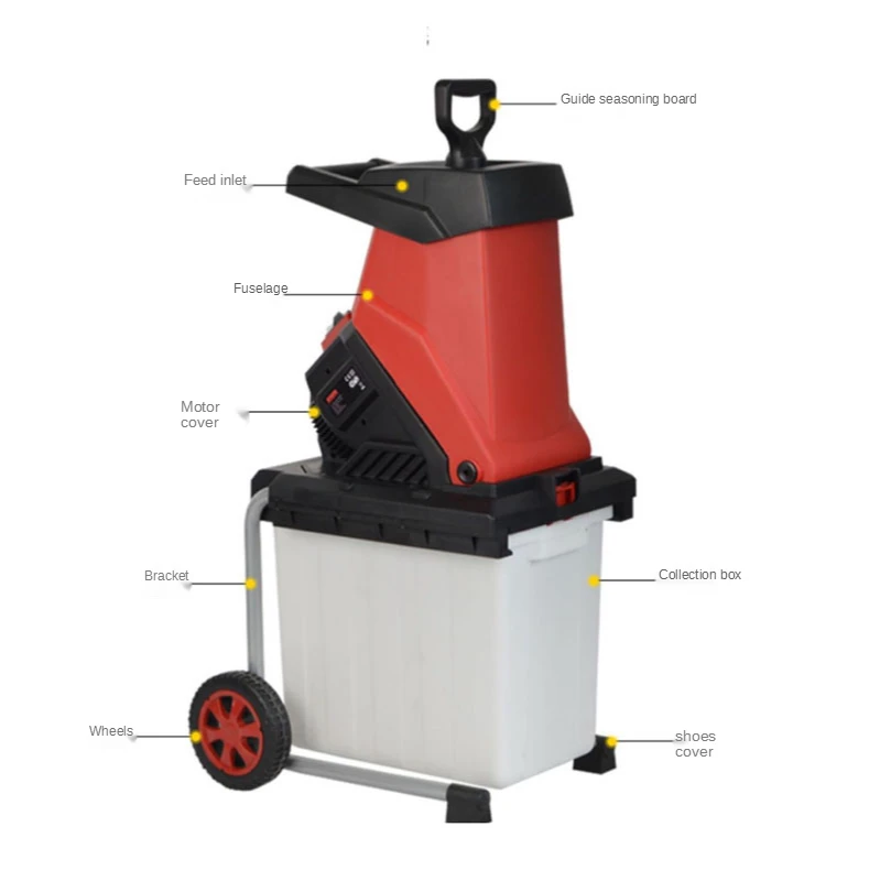 

2500W Garden Crusher Electric Branch Crusher High Power Branch Crusher Electric Crusher Garden Tools S4002