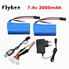 7,4 в 3000 мАч 18650 2s литий-полимерный аккумулятор для MJX T40 T40C F39 F49 T39 Syma 822 Запчасти для радиоуправляемого вертолета и дрона для BG1518 BG1513 BG1515