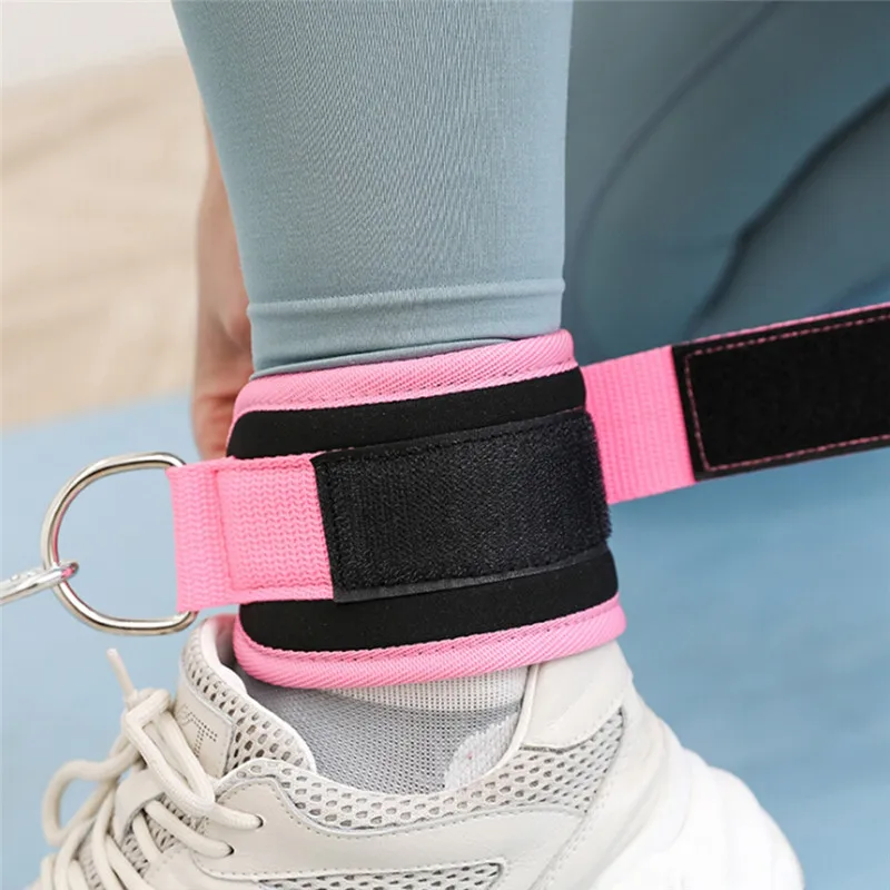 

Door Pull Rope Fittings Butt Lift Exercise Elastic Band With Foot Ring Leggings Buckle Ankle Strap Set New