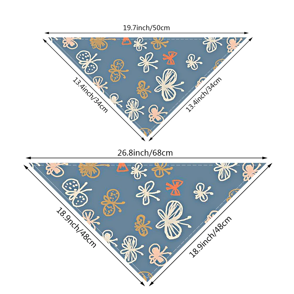 

NEW 2021 Pet Dog Bandana Collar Adjustable Neckerchief Triangle Neck Scarf Saliva Towel Accessories