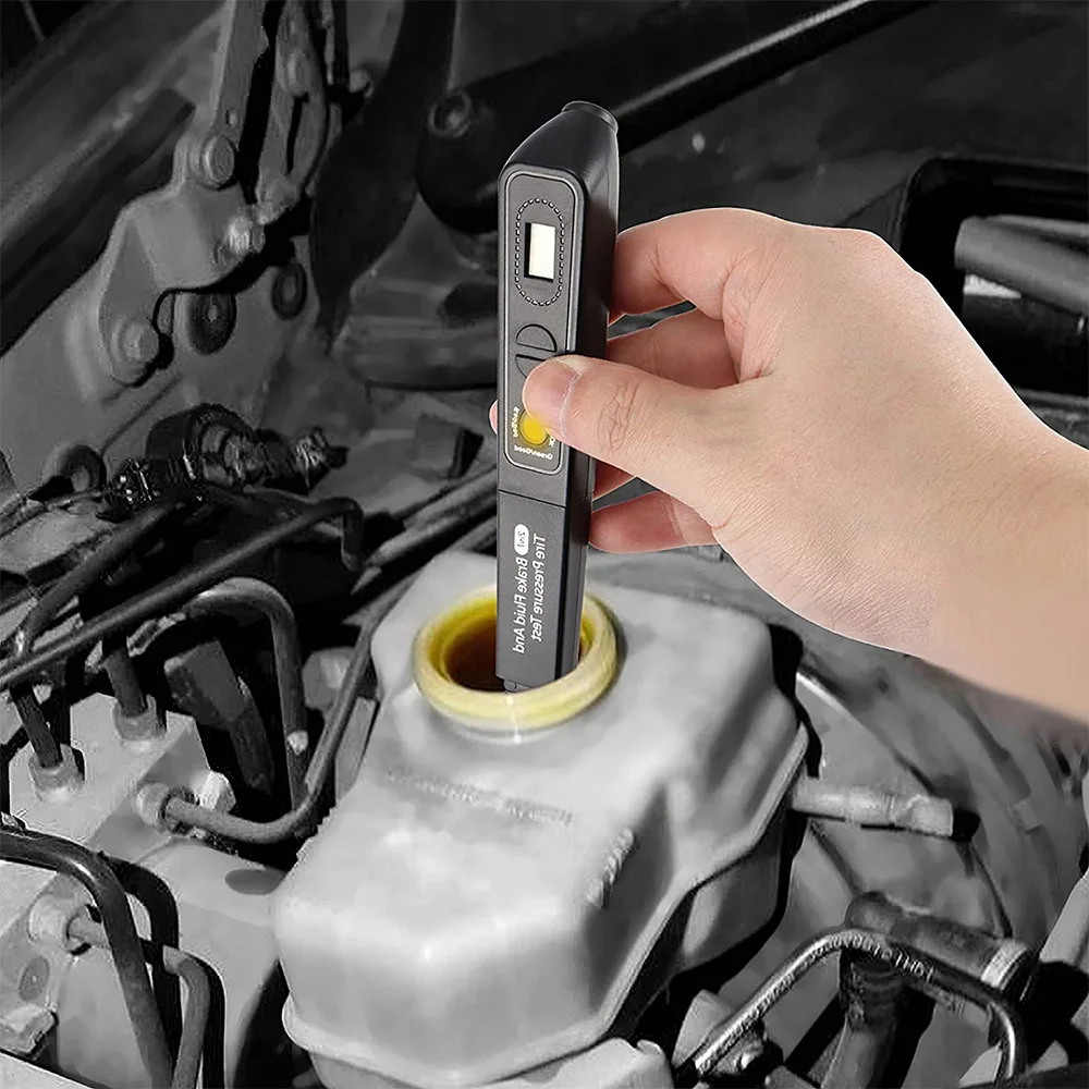Тестер тормозной жидкости 2 в 1 тестер давления шинах цифровой инструмент для