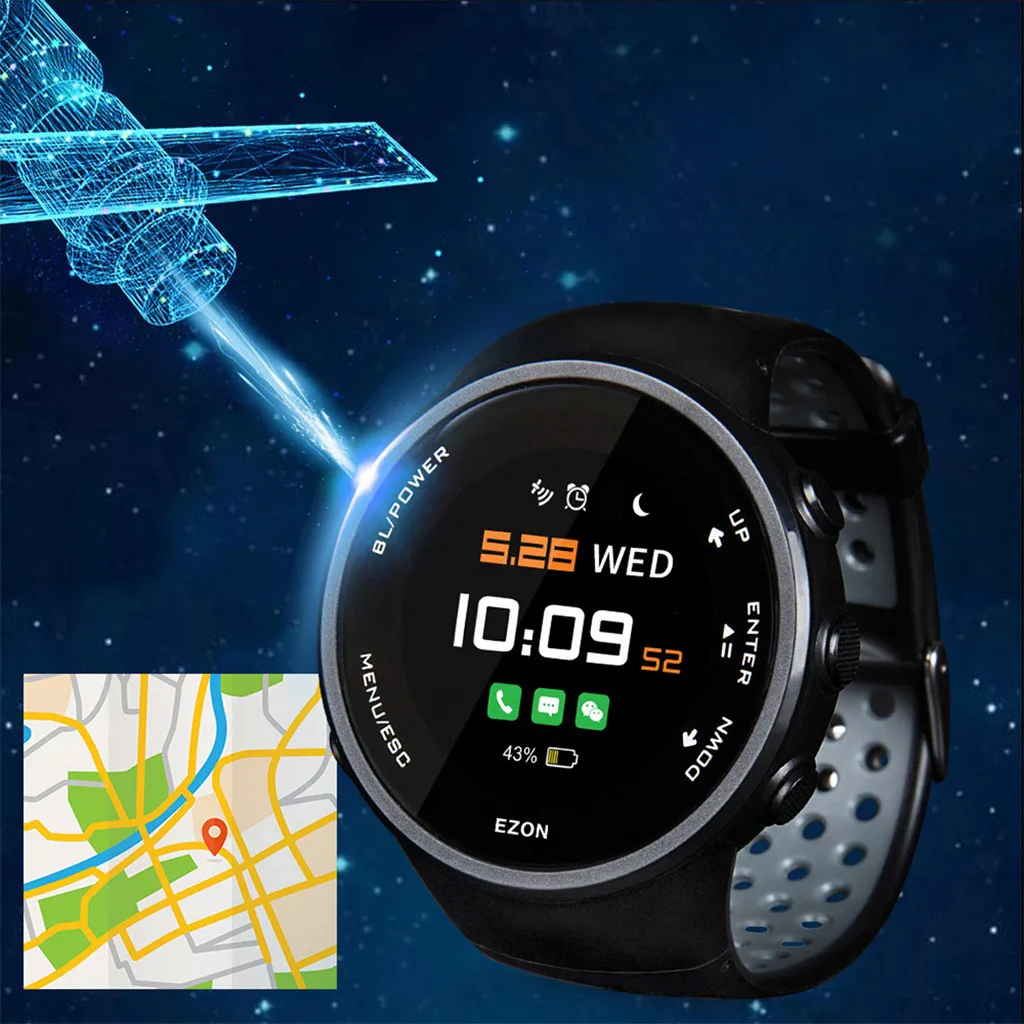 EZON T958 gps бегущие спортивные Смарт-часы Blueteeth с водонепроницаемым