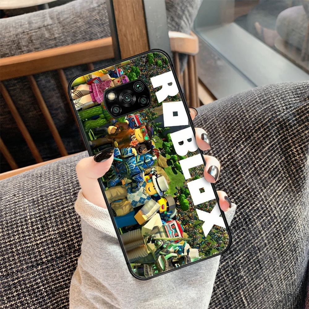 

Popular Game Roblox Phone case Cover Hull For Xiaomi Mi A2 A3 8 9 9T Note 10 Se Lite Pro black Etui Fashion Cell Silicone Coque