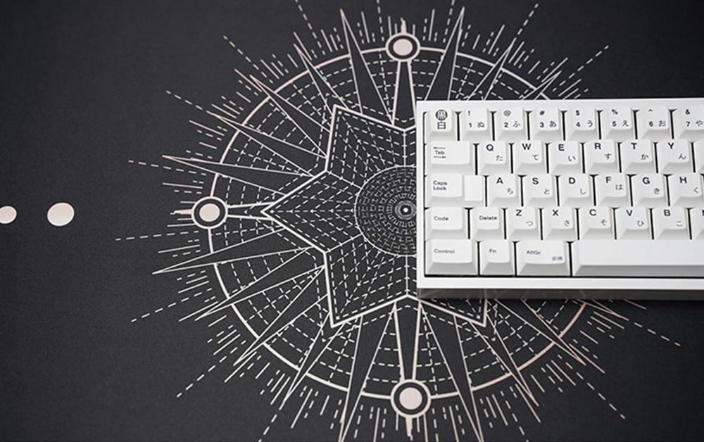 

Коврик для мыши с изображением Луны и звезд, дизайнерский черный Настольный коврик большого размера для офиса и дома, из натурального каучу...