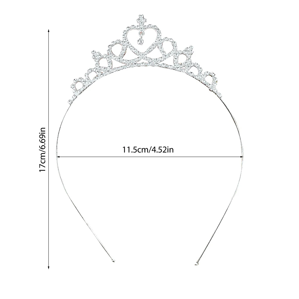 

Crystal Bridal Tiaras Princess Crown Hair Jewelry For Women Girl Rhinestone Wedding Bridal Hair Accessory Party Decoration Gift