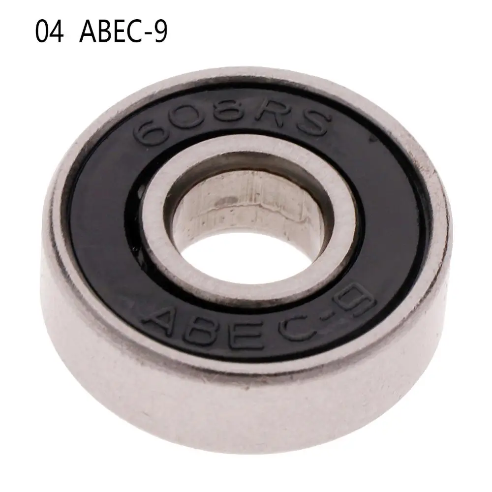 ABEC-9 Black 1 шт. роликовые коньки скейтборд шариковый подшипник колеса ABEC-7/9 608 RS 2RSe скейтборд подшипник аксессуары - Цвет: ABEC-9 Black