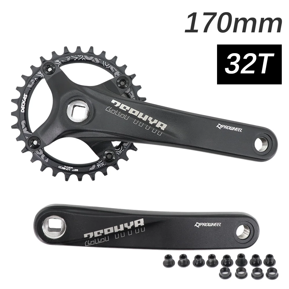 Кривошипная система Prowheel с квадратным отверстием для горного велосипеда 104BCD 170