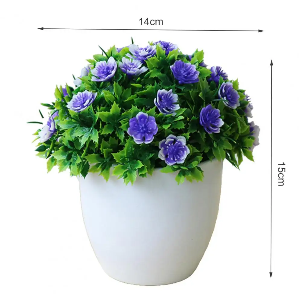 

Artificial Flower Potted Vivid Decor Props Vivid Flower Bonsai for Home Balcony Garden Decoration Potted Plants