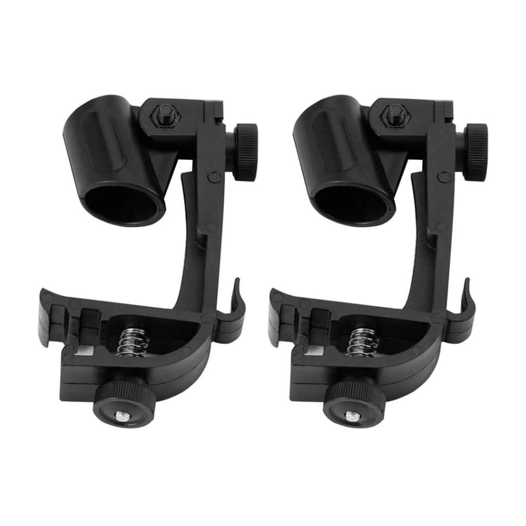 

2pcs Drum Microphone Clamp Black Percussion Parts for Percussionist