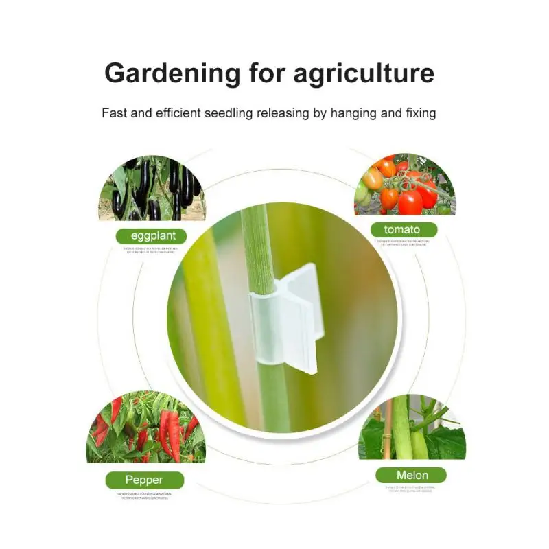 

Прививочный зажим для растений 2-5 мм, 100 шт., инструмент для фиксации ягодиц овощей и фруктов, мягкий и не повреждает саженцы