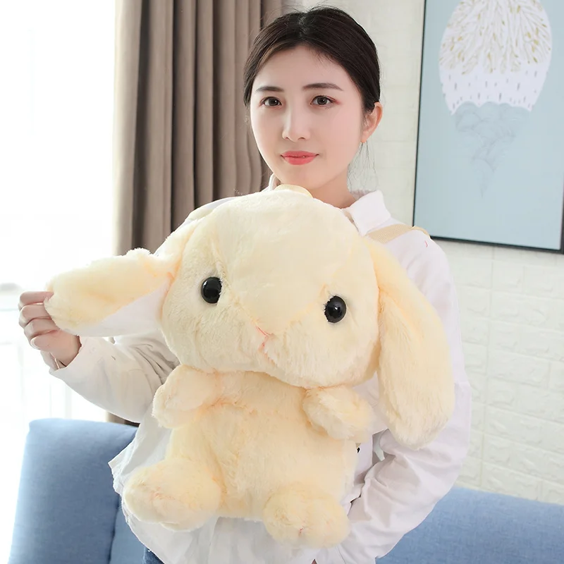 Миленький плюшевый кролик рюкзак японский Kawaii Мягкий Кролик Рюкзак длинные уши кроликов рюкзак в форме животных девочек школьный детский подарок