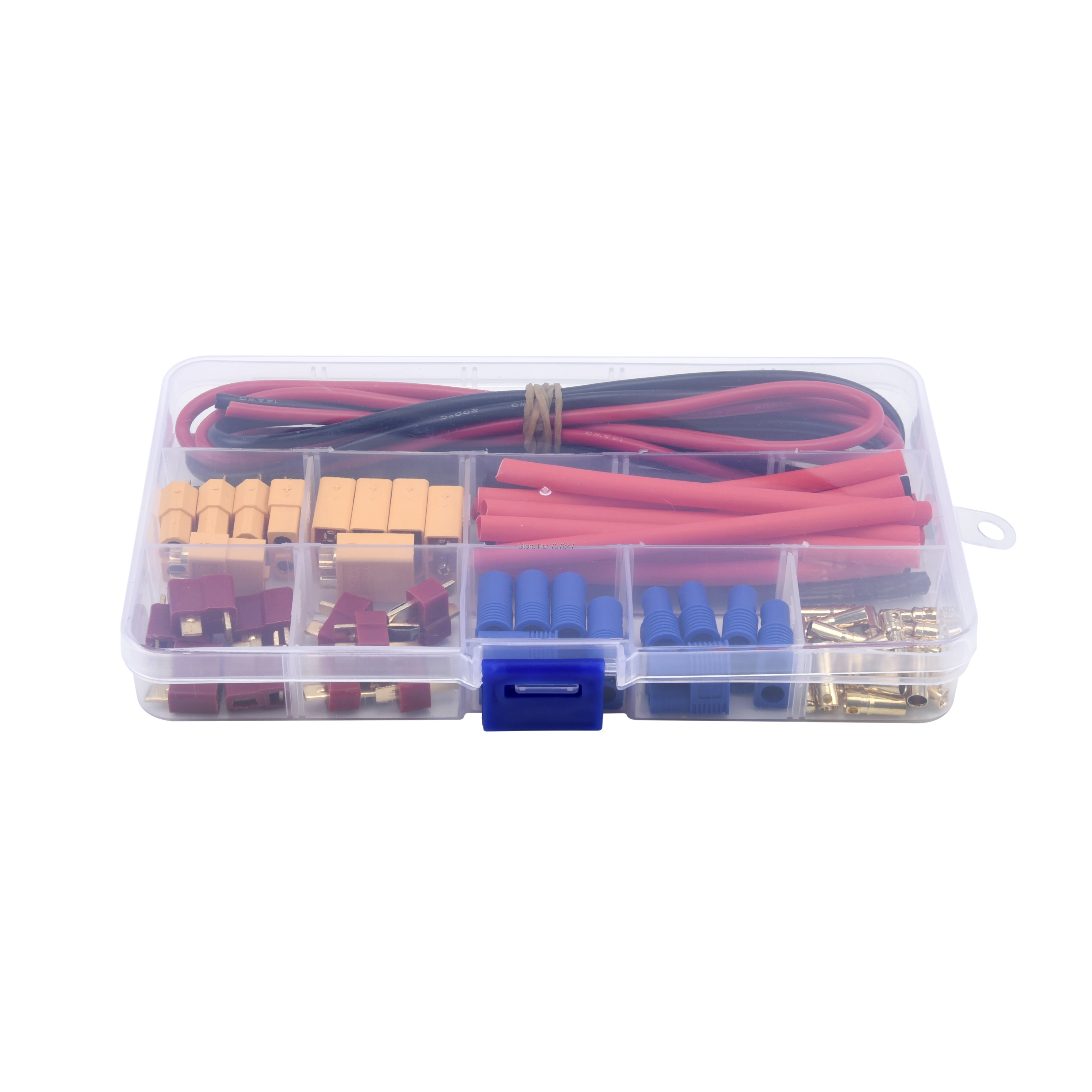 Deans-conector macho/hembra EC3 XT60, cable de silicona, tubos termorretr&aacute;ctiles para Dron RC FPV, bater&iacute;a Lipo de coche, 14AWG-3