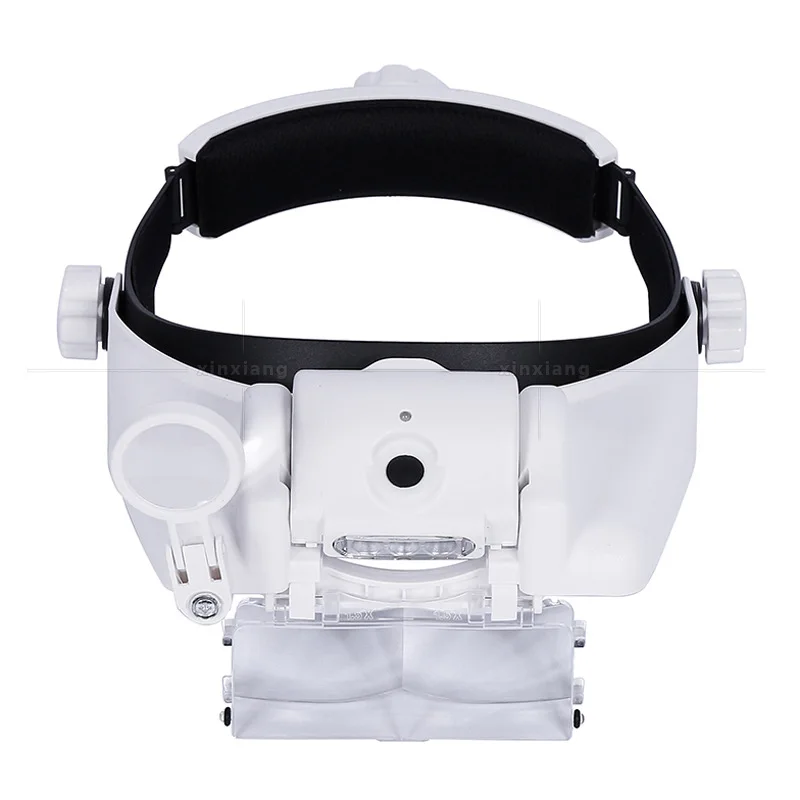 15 Multiples Headband Led Light Glasses Magnifier 3 LED Surgical Magnifying Glass with Eye Loupe Portable Reading | Инструменты
