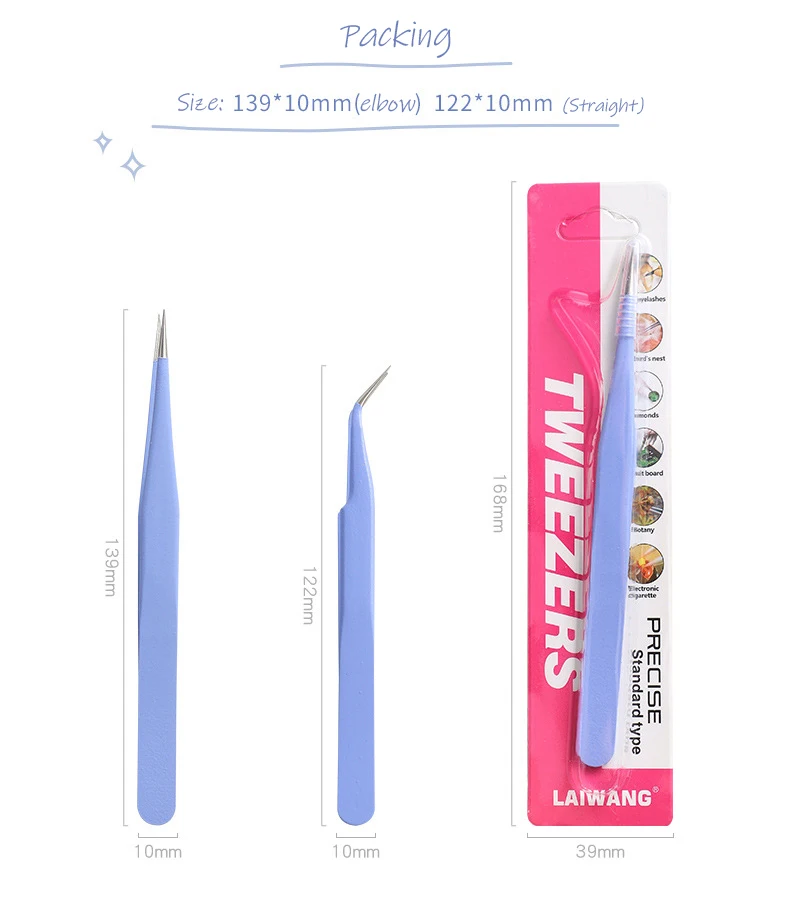 Пинцет из нержавеющей стали для художественной живописи инструменты
