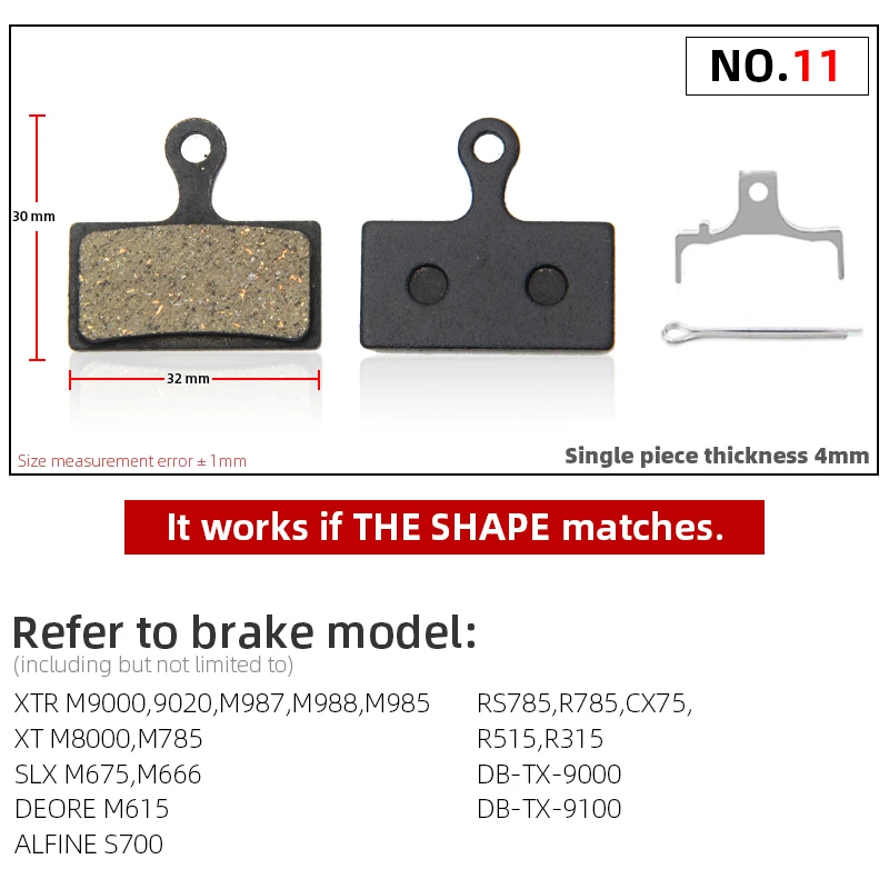 4 Pairs Bicycle DISC BRAKE PADS FOR SHIMANO G01S XTR M9000 M9020 M985 M988 Deore XT M8000 M785 SLX M7000 M675 M6000 M615 |