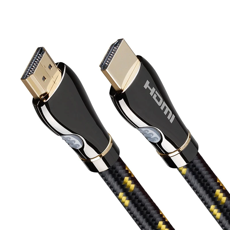 Высокоскоростной 3D 4K 60FPS HDMI 2 0 кабель плетеный Ethernet ARC 1 м 5 Проектор Компьютер ТВ