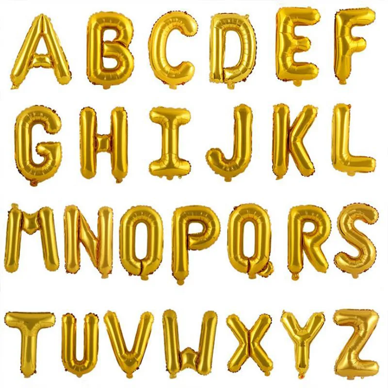 Воздушные шары на день рождения воздушные буквы альфабе фольгированные