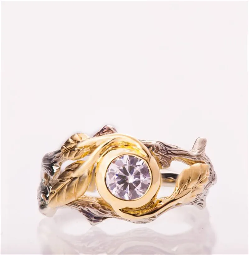 

Fashion Hip Hop Neutral branches Ring Two-Color Retro Punk Irregular Men's And Women's Accessories Jewelry Personalized Gifts