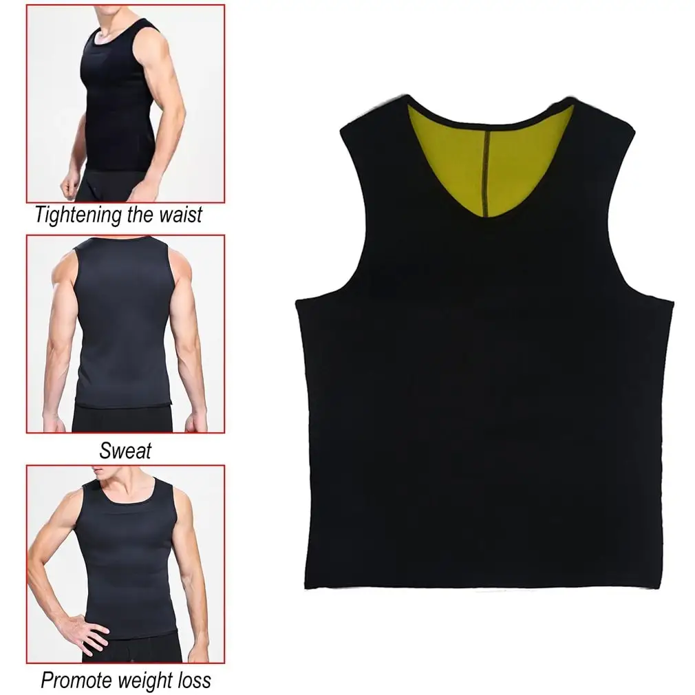 Мужской утягивающий жилет из неопрена для массажной сауны пояс похудения