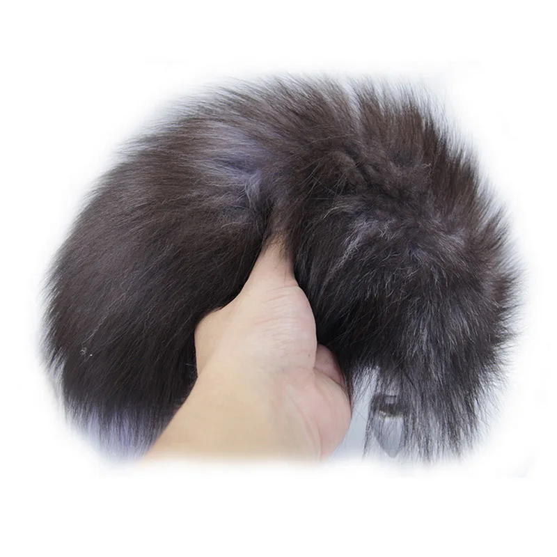 Сексуальные костюмы Анальная пробка хвост из нержавеющей стали с лисьим хвостом