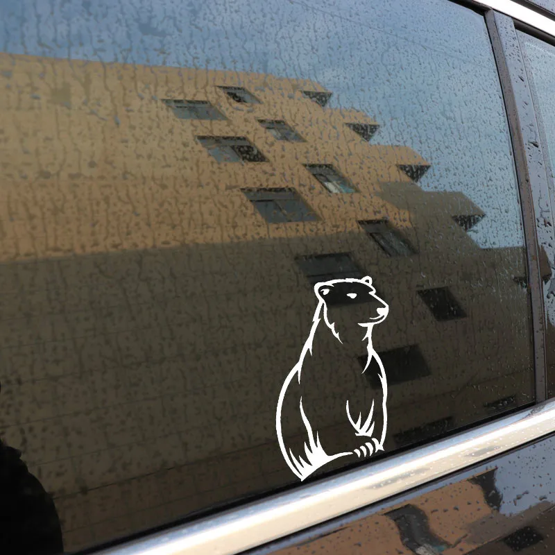 Опасный белый медведь Хищник украшение винил для Авто/бампер/окно виниловая