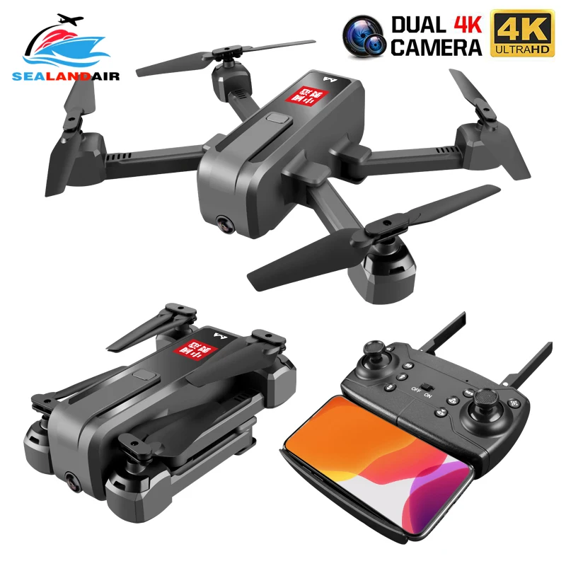 Дрон Квадрокоптер SEALANDAIR с широкоугольной двойной камерой 4K HD и Wi