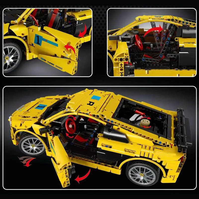 Technic Audis R8 V10, комплект второго поколения, совместимый MOC-4463 суперкаров, строительные блоки, модель, игрушки для детей
