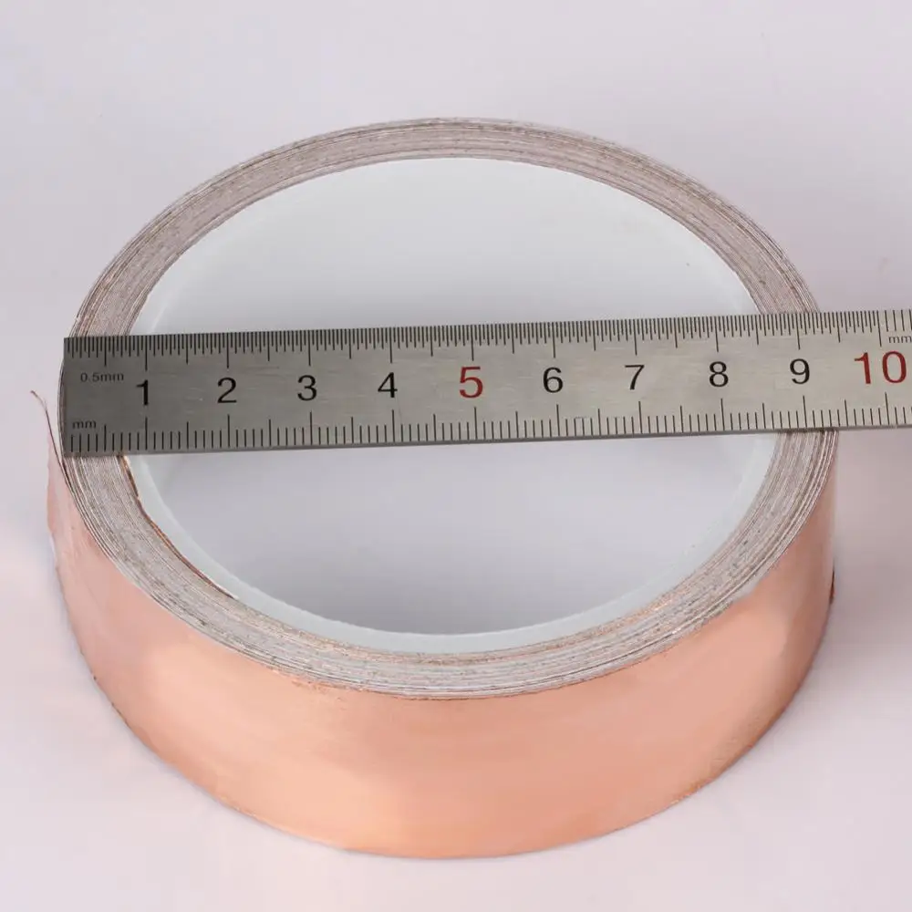 Двойная проводящая клейкая изоляционная лента 50 мм X 5 м экранирующая медная