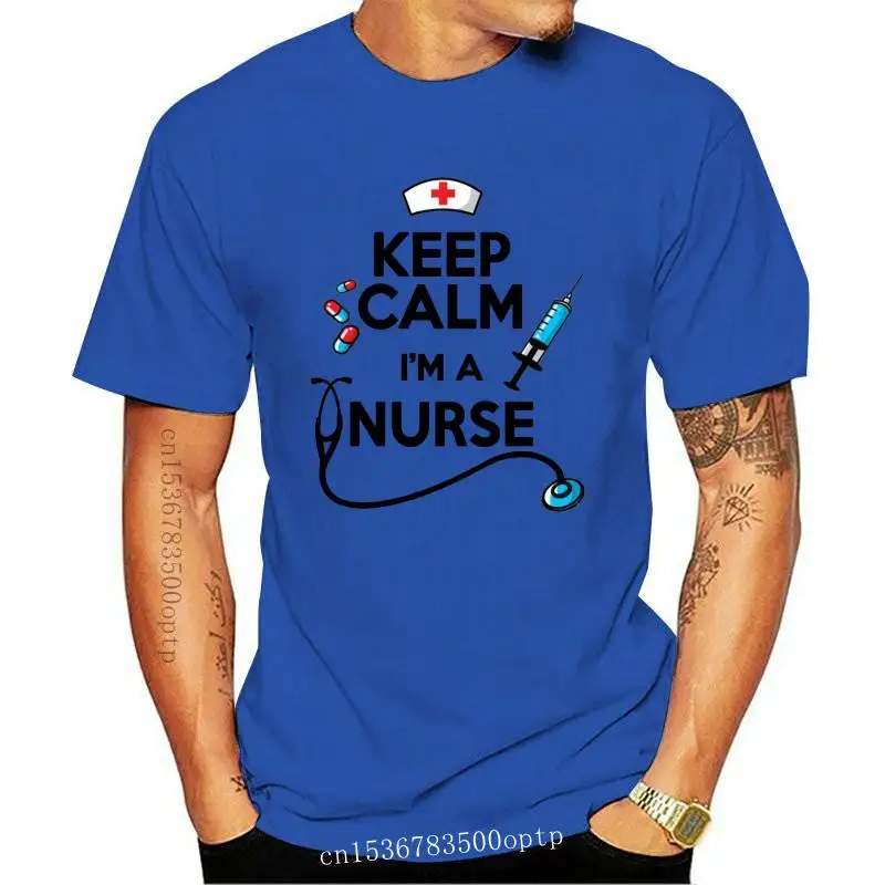 

New Keep Calm I am Nurse White Print Women T-shirt Girl Vintage Tops Tee Female Harajuku Clothing Streetwear,Drop Ship
