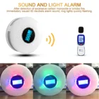 F #2 в 1 с ЖК-дисплеем Дисплей угарного газа и дыма Комбинированный Детектор Батарея работает сигнализатор уровня окиси углерода с Led светильник Мигает Звук Предупреждение