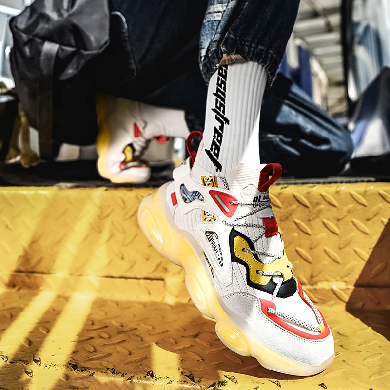 Мужская повседневная обувь tenis Роскошная Кроссовки Обувь белого цвета Модные