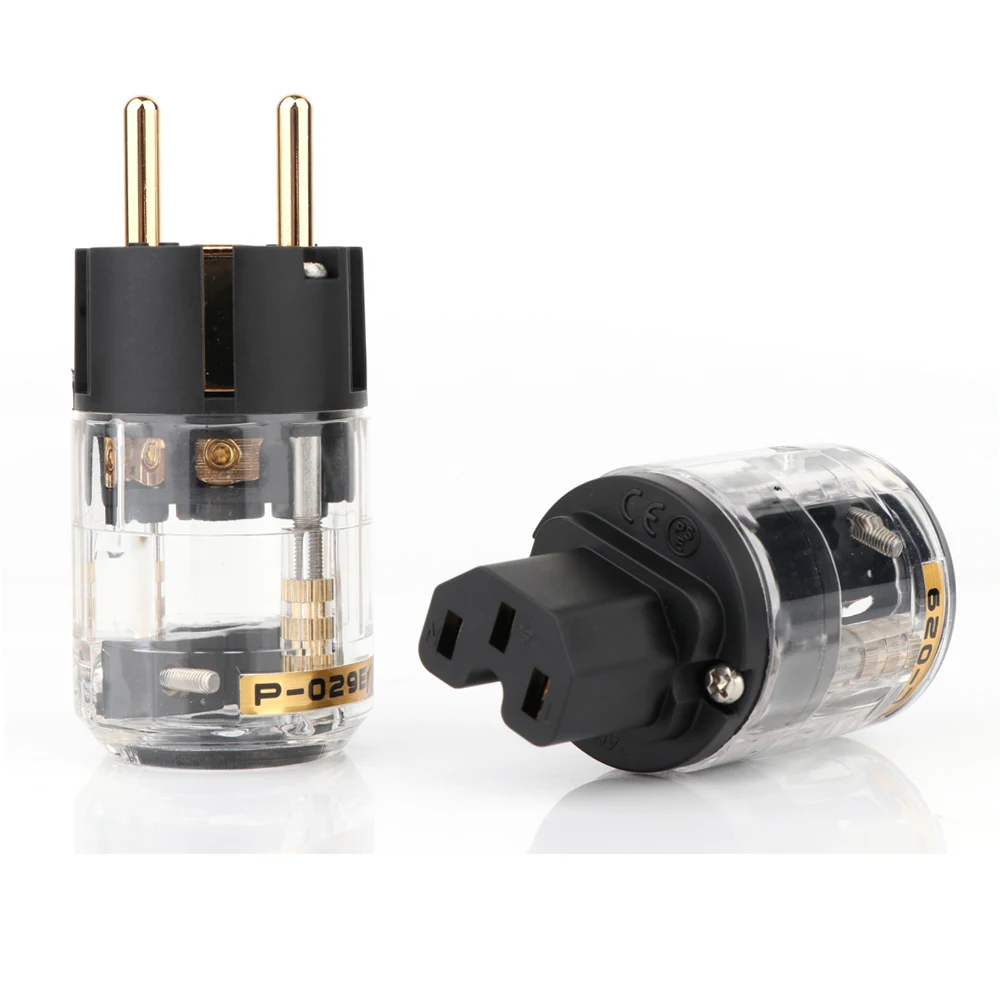 LEORY 10A/250 в 16a/C 07P P 079e 250 Мощность разъем IEC позолоченный ЕС аудио HiFi латунь Ac