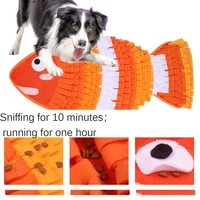 washable foraging smell training puzzle toy fish shaped sniff blanket cat and dog play sniff pad cat dog slow feeding mat