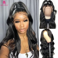malaika 13x4 lace front human hair wigs for black women 250 density brazilian straight hair lace frontal wigs with baby hair