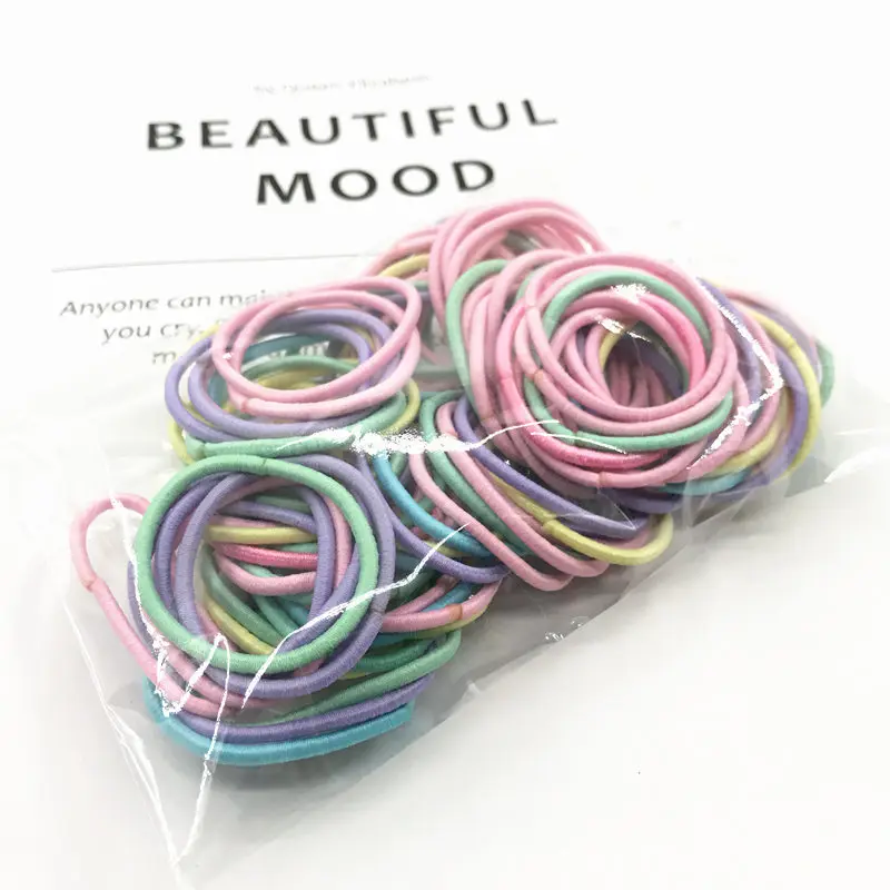 Новинка 100 шт./партия нейлоновые резинки ярких цветов для девочек 3 см Детские
