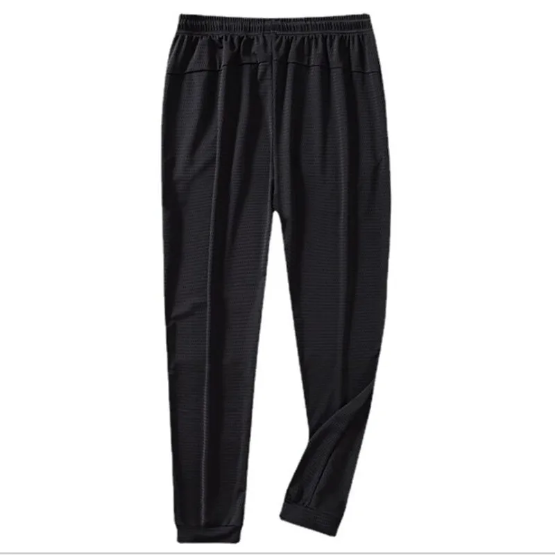 

Для мужчин летние тонкие тренажерный зал Training эластичные сапоги до колена Повседневное штаны размера плюс брюки 9XL