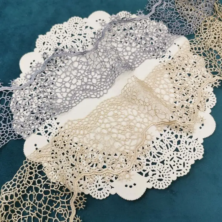 Кружевная аппликация из полиэстера для одежды домашнего текстиля ширина 7 см 3