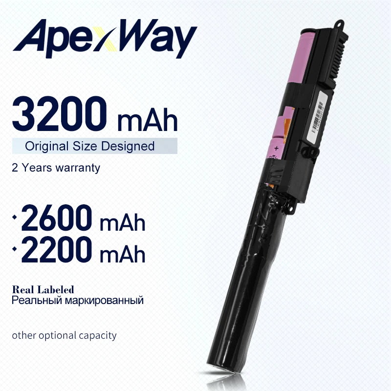 Аккумулятор ApexWay A31N1519 для Asus A540L R540SA A540LA R540UP F540LA X540L F540SA X540LA F540SC X540LJ F540UP7200 X540S