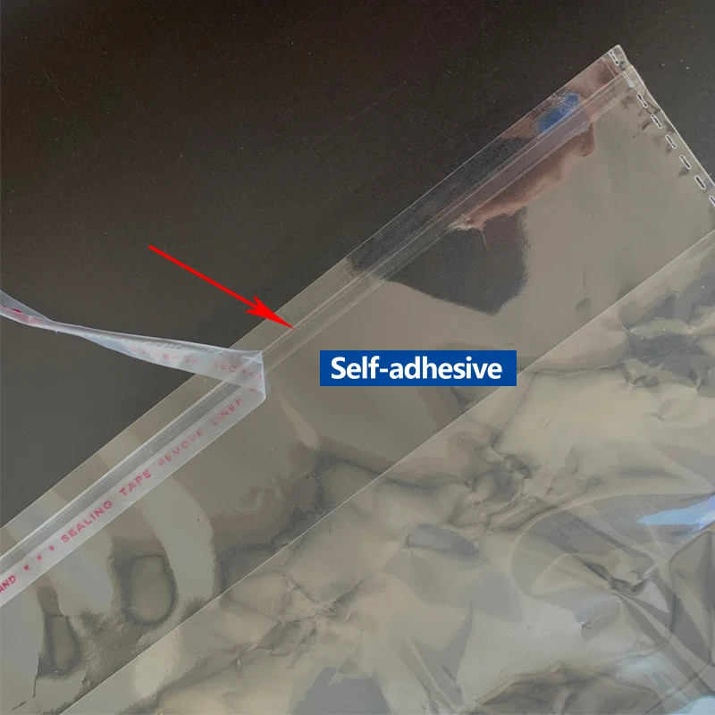 200 шт прозрачные самоклеящиеся Упаковка Мешки прозрачный Пластик целлофановая