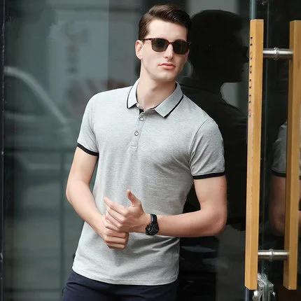 

Men's short sleeve t-shirt summer trend handsome casual half sleeve 6599
