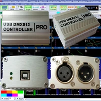 free shipping enttec dmx pangolin quickshow laser software dmx usb 512 signal converter controller pro box