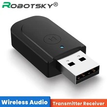 USB Bluetooth 5.0 Adapter 3 in 1 Audio Receiver Transmitter Wireless Bluetooth 3.5mm AUX USB Dongle For Computer TV Home Stereo