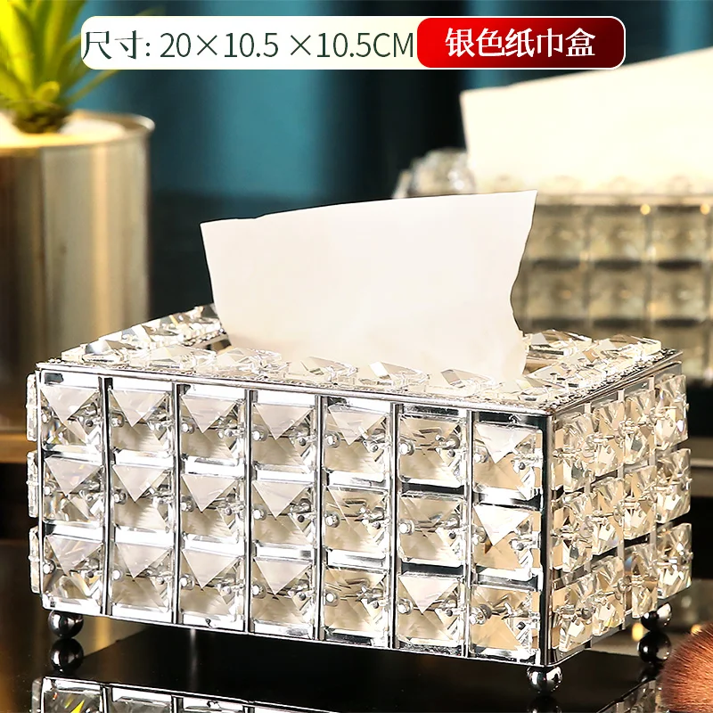 

Luxury Creative Tissue Storage Box Home Rectangular Tissue Paper Storage Box Napkin Holder Boite Mouchoir Kitchen Storage BJ50TB