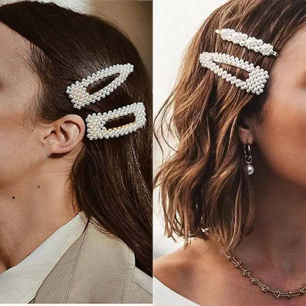 1 комплект из изящных жемчуг заколки для волос ацетата женщин и девочек повязка